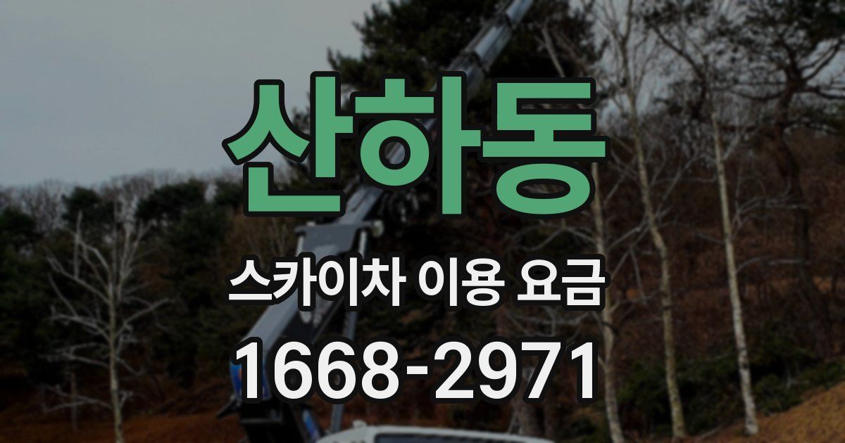 산하동 스카이차 이용 요금