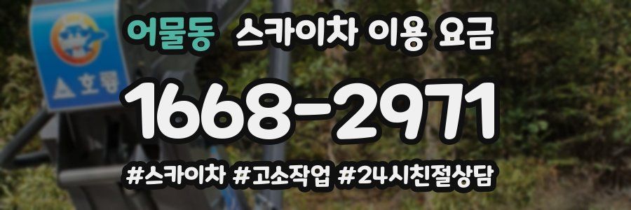 어물동 스카이차 이용 요금