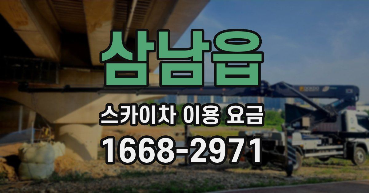 삼남읍 스카이차 이용 요금