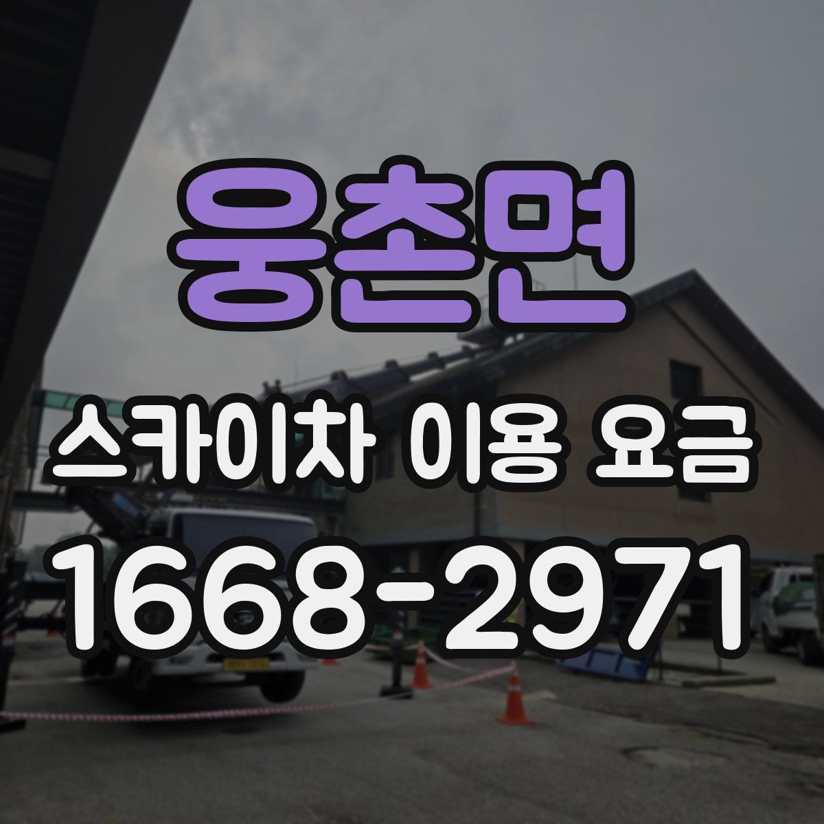 웅촌면 스카이차 이용 요금
