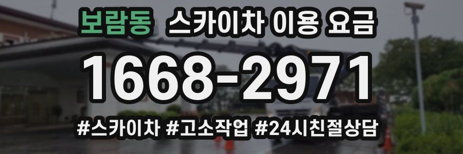 보람동 스카이차 이용 요금