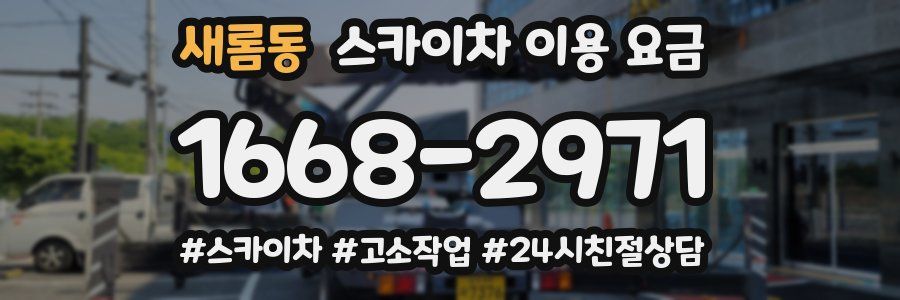 새롬동 스카이차 이용 요금