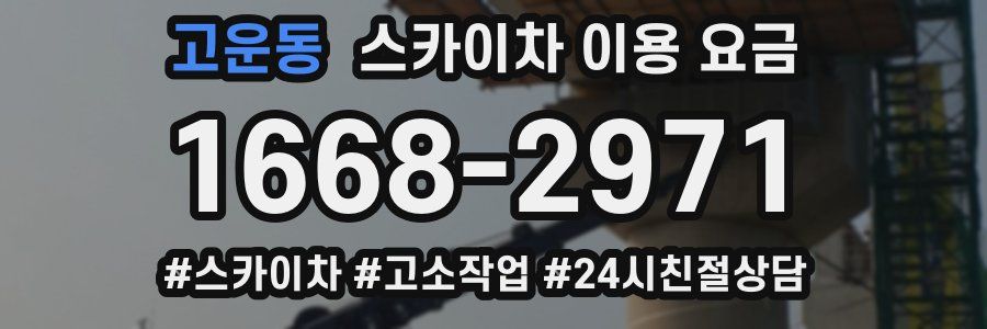 고운동 스카이차 이용 요금