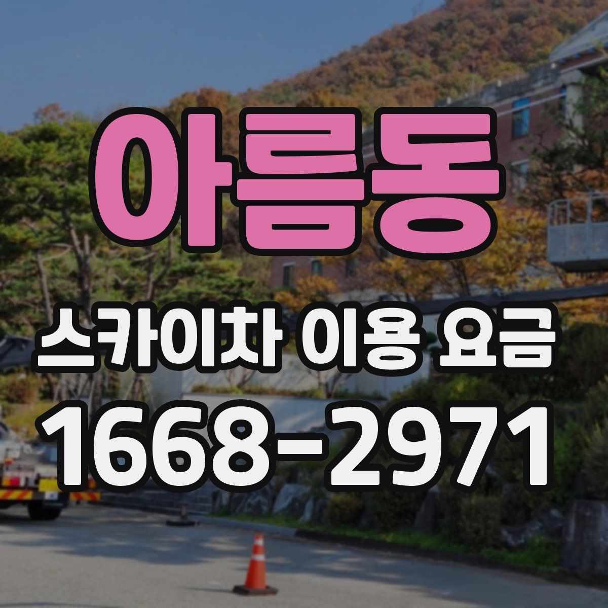 아름동 스카이차 이용 요금