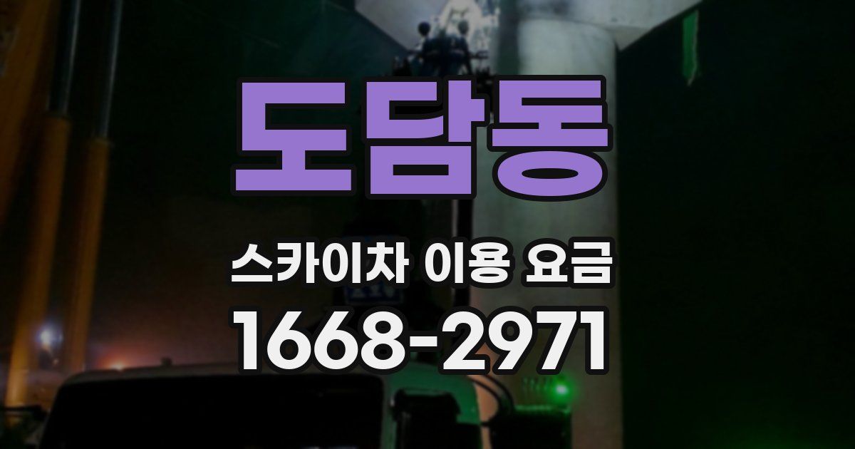 도담동 스카이차 이용 요금