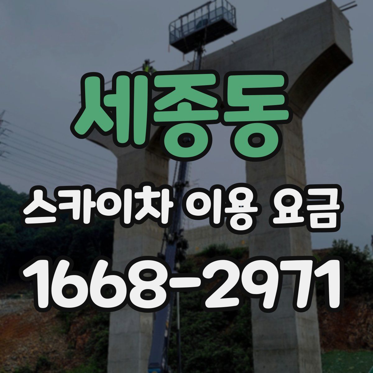 세종동 스카이차 이용 요금