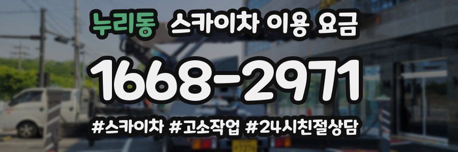 누리동 스카이차 이용 요금