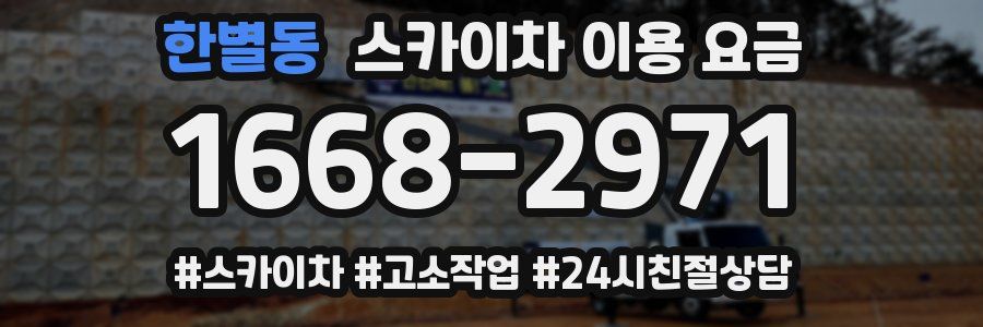 한별동 스카이차 이용 요금