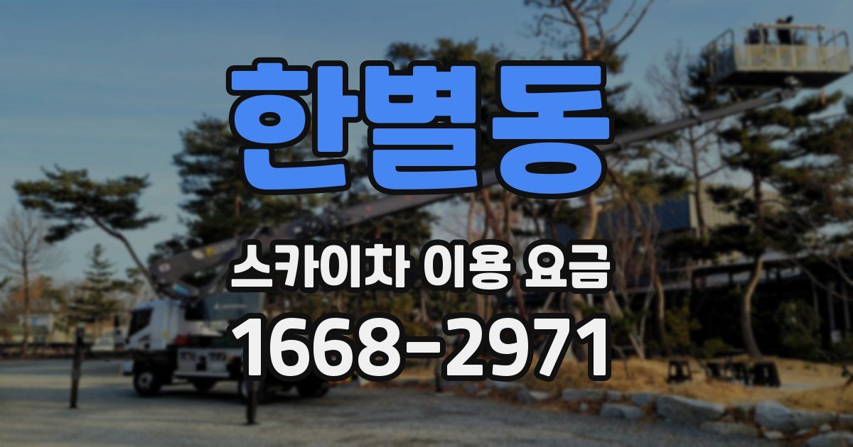 한별동 스카이차 이용 요금