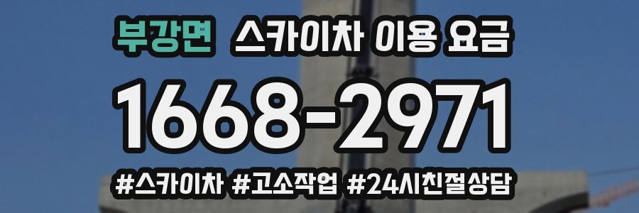 부강면 스카이차 이용 요금