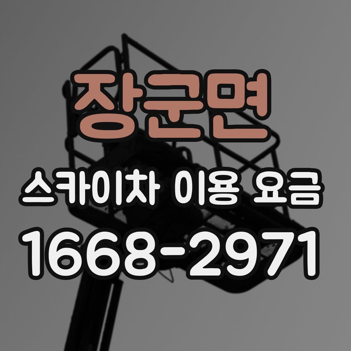 장군면 스카이차 이용 요금