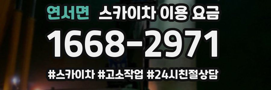 연서면 스카이차 이용 요금