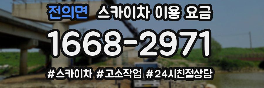 전의면 스카이차 이용 요금