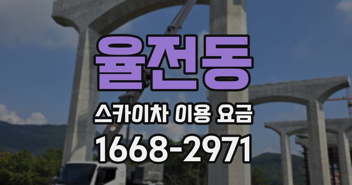 율전동 스카이차 이용 요금