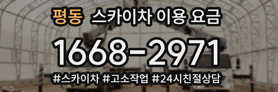 평동 스카이차 이용 요금