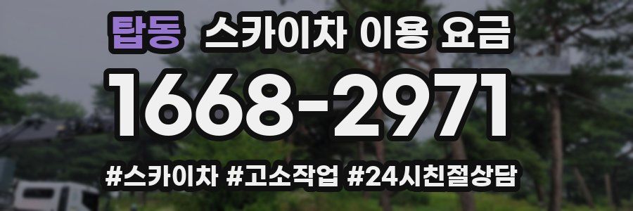 탑동 스카이차 이용 요금