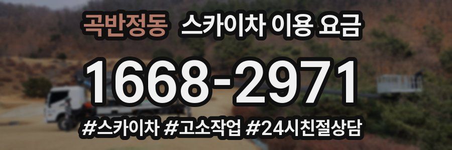 곡반정동 스카이차 이용 요금