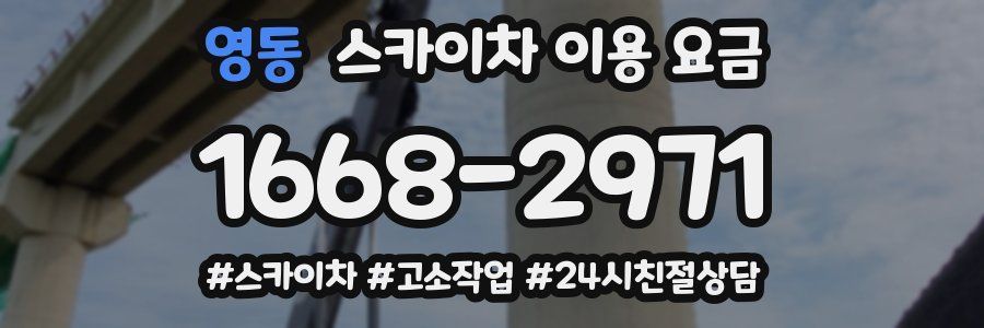 영동 스카이차 이용 요금