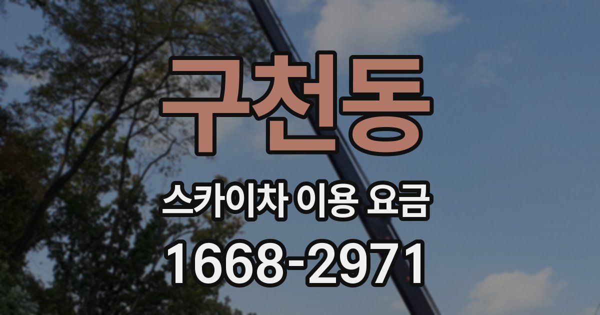 구천동 스카이차 이용 요금