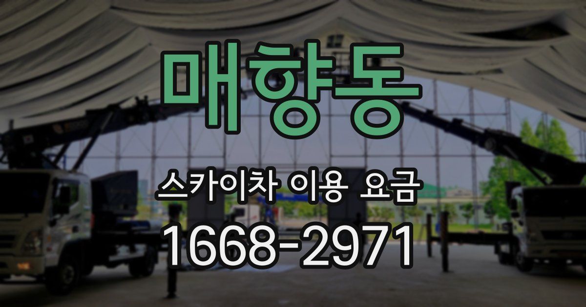 매향동 스카이차 이용 요금
