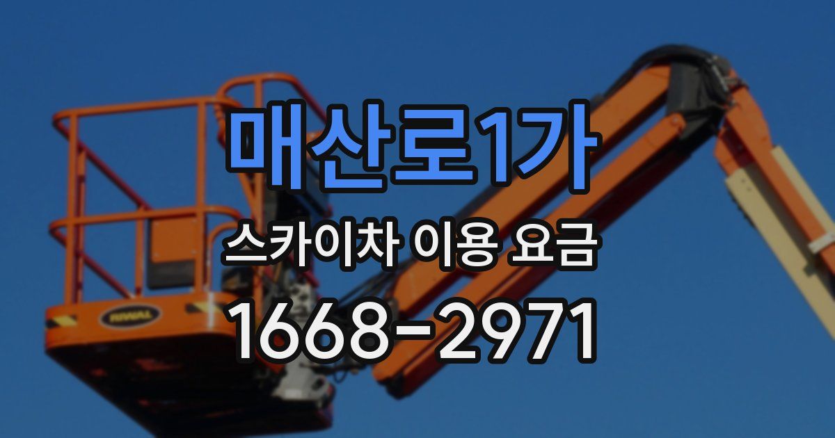 매산로1가 스카이차 이용 요금