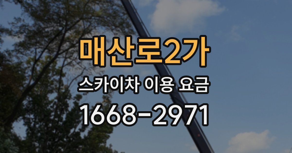 매산로2가 스카이차 이용 요금