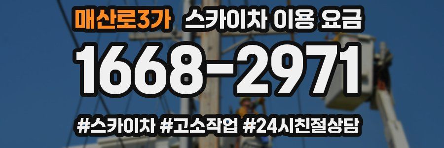 매산로3가 스카이차 이용 요금