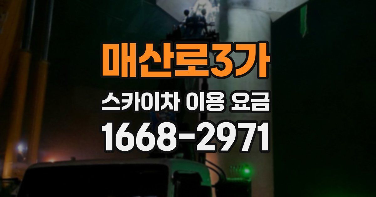 매산로3가 스카이차 이용 요금