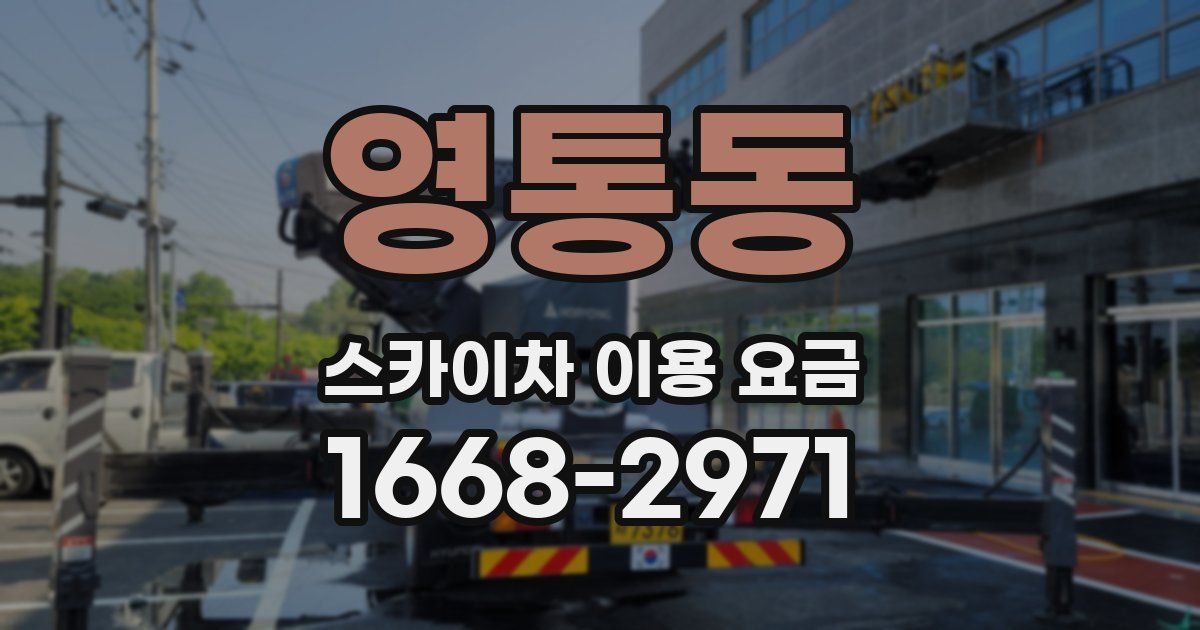 영통동 스카이차 이용 요금