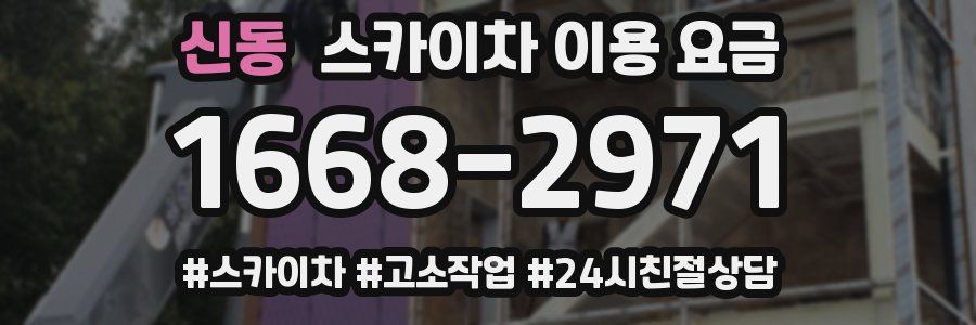 신동 스카이차 이용 요금
