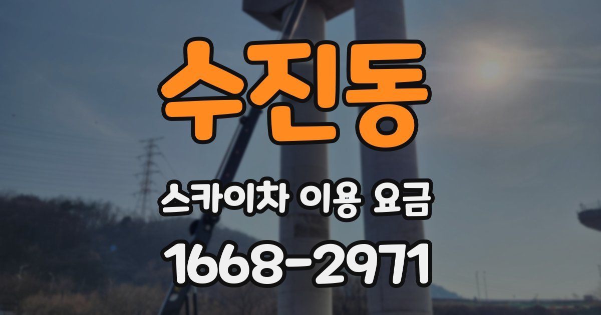 수진동 스카이차 이용 요금