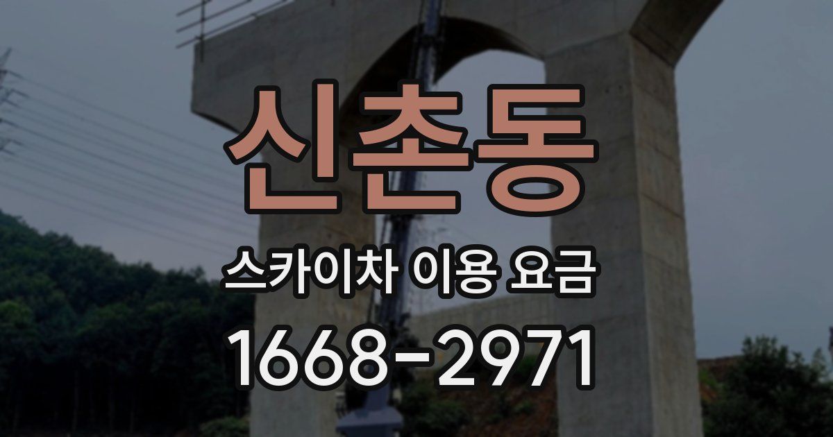 신촌동 스카이차 이용 요금