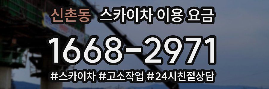 신촌동 스카이차 이용 요금