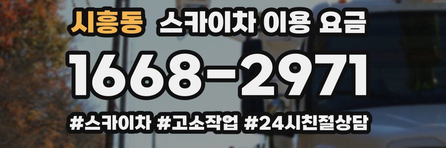 시흥동 스카이차 이용 요금