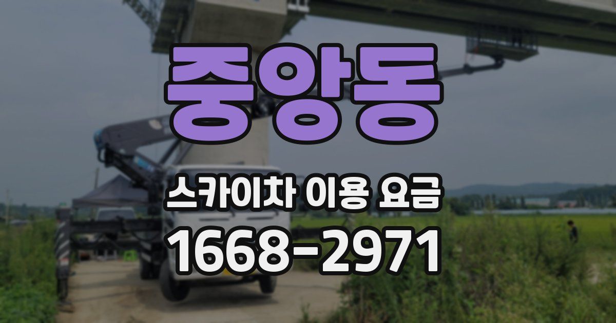 중앙동 스카이차 이용 요금