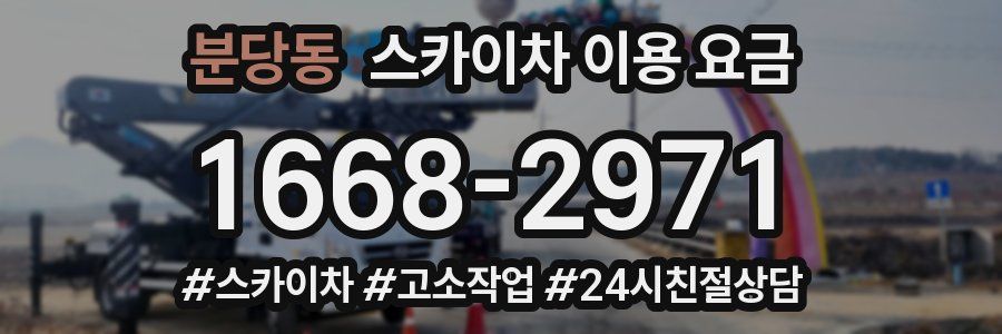 분당동 스카이차 이용 요금
