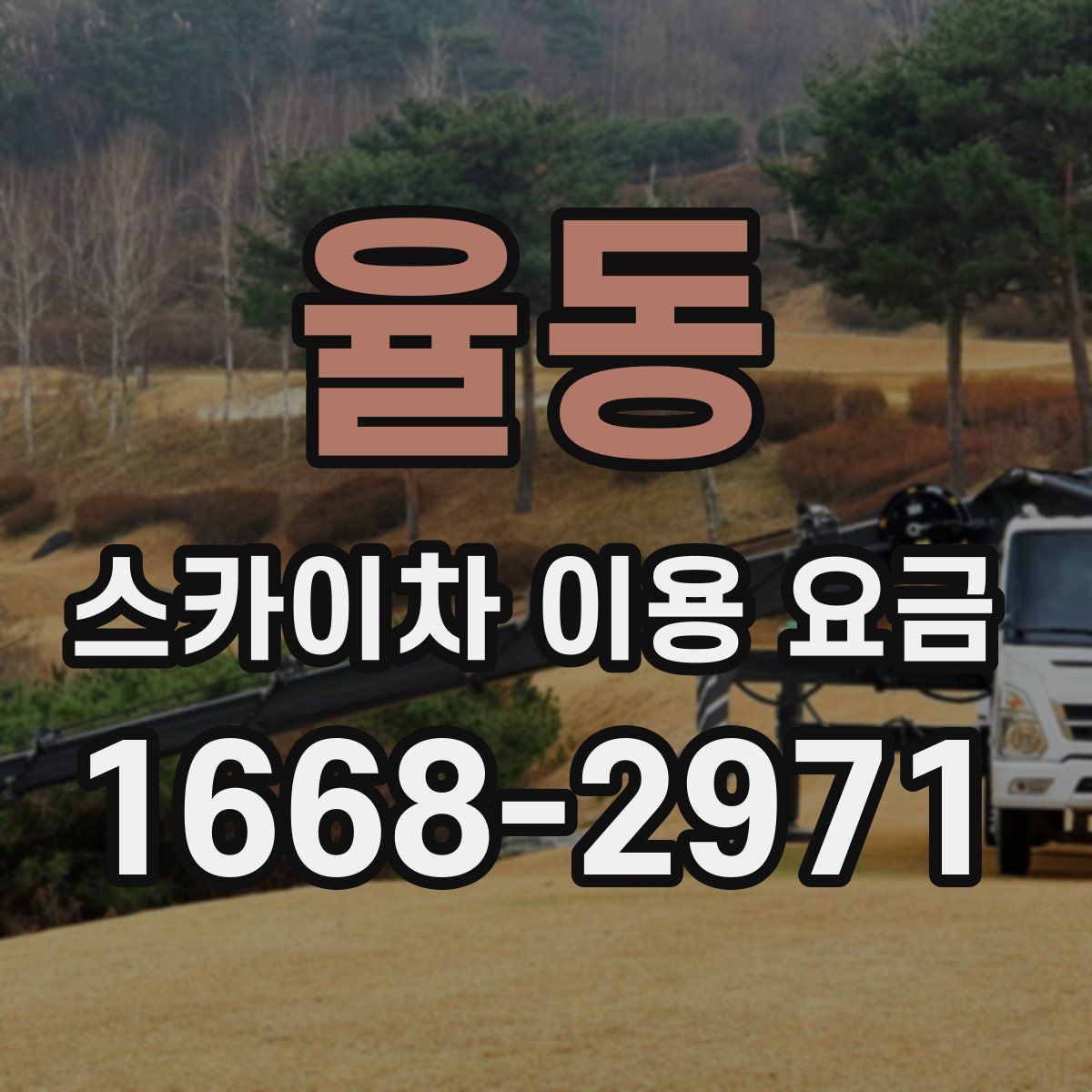 율동 스카이차 이용 요금