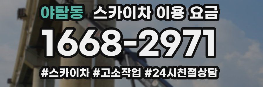 야탑동 스카이차 이용 요금