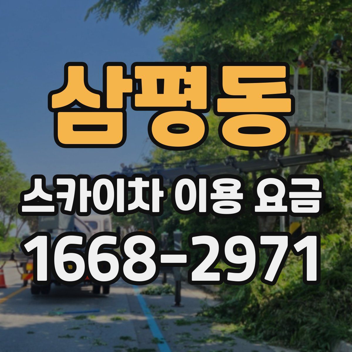 삼평동 스카이차 이용 요금