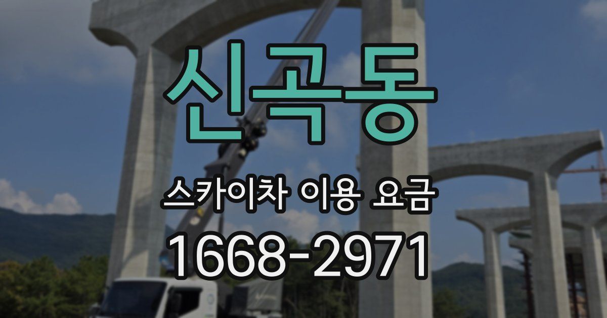 신곡동 스카이차 이용 요금