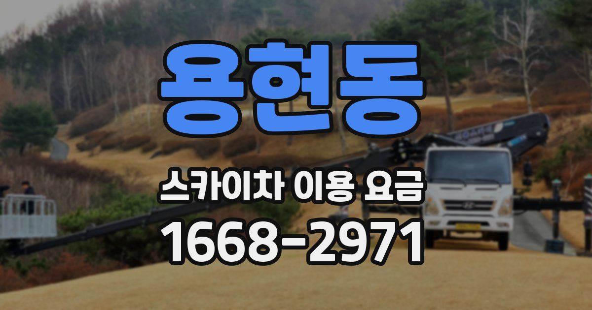 용현동 스카이차 이용 요금