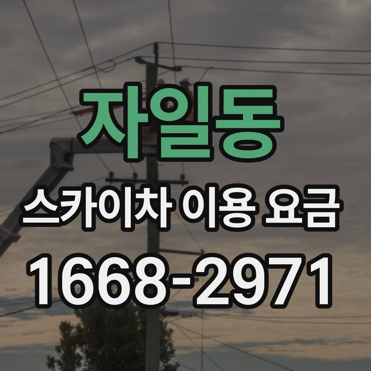 자일동 스카이차 이용 요금