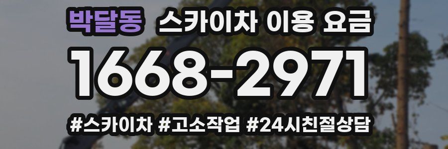 박달동 스카이차 이용 요금