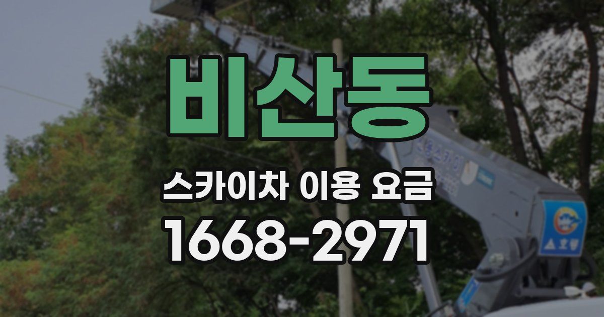 비산동 스카이차 이용 요금