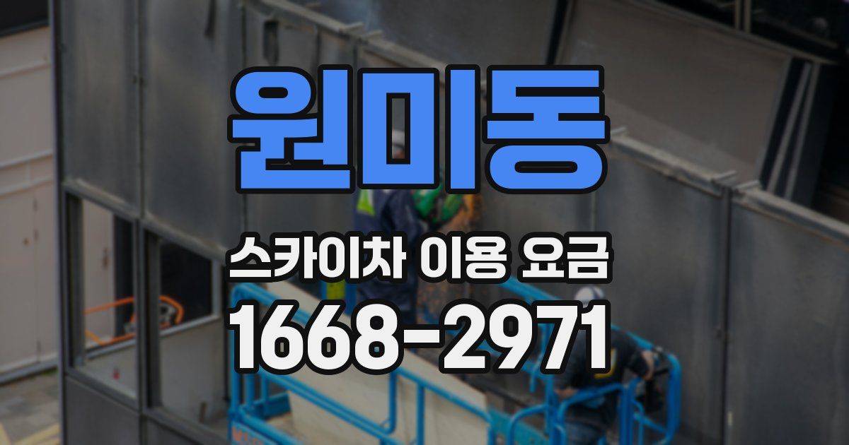 원미동 스카이차 이용 요금