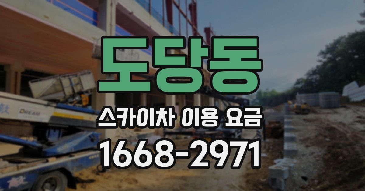 도당동 스카이차 이용 요금