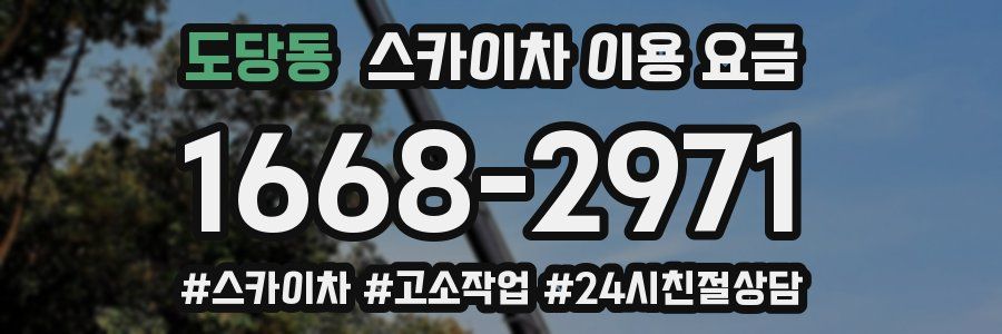 도당동 스카이차 이용 요금