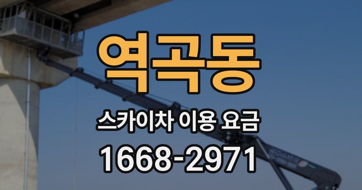역곡동 스카이차 이용 요금