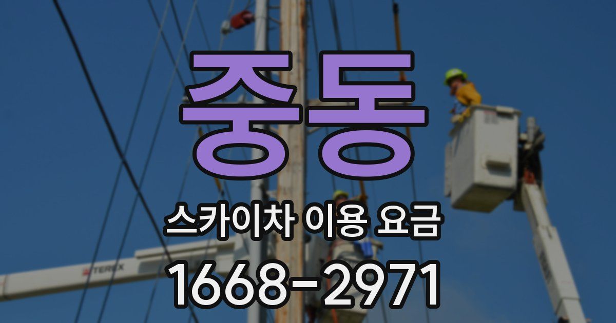 중동 스카이차 이용 요금