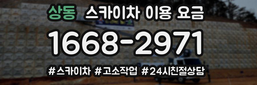 상동 스카이차 이용 요금
